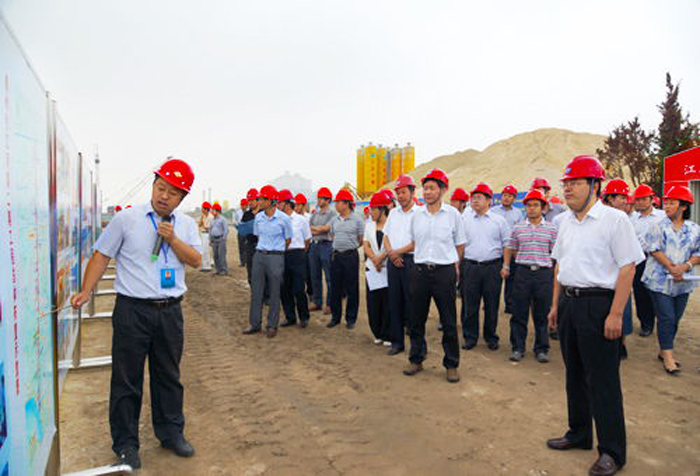 會議代表參觀泰州引江河第二期工程高港樞紐二線船閘工程